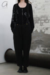 Archivio J.M.Ribot Handmade Embroidered sweater KN38/RI
